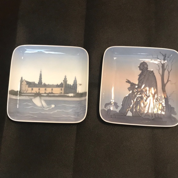Collectible small square plates Copenhagen Denmark